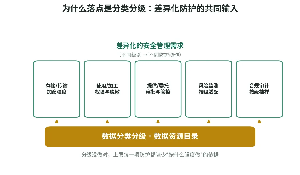 图 6　分类分级：全生命周期差异化防护的共同输入